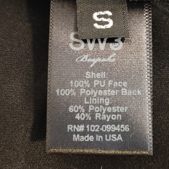 90's SW3 BESPOKE AVERY VEGAN LEATHER VEST S - Picture 6 of 6